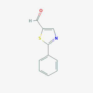 molecular formula C10H7NOS B086911 2-Phenyl-1,3-thiazole-5-carbaldehyde CAS No. 1011-40-1