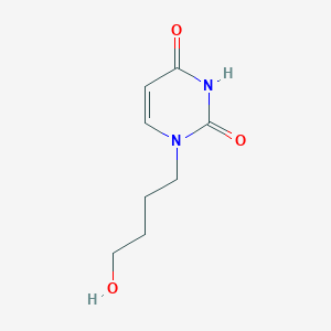molecular formula C8H12N2O3 B8691109 1-(4-Hydroxybutyl)uracil CAS No. 3482-41-5