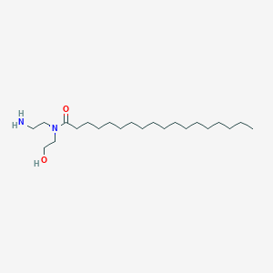molecular formula C22H46N2O2 B086912 Octadecanamide, N-(2-aminoethyl)-N-(2-hydroxyethyl)- CAS No. 120-41-2