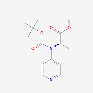 molecular formula C13H18N2O4 B8691544 (S)-N-Boc-(4-pyridyl)alanine 