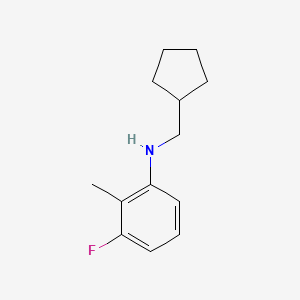molecular formula C13H18FN B8691569 N-(Cyclopentylmethyl)-3-fluoro-2-methylaniline CAS No. 919800-31-0