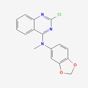 molecular formula C16H12ClN3O2 B8691581 N-(Benzo[d][1,3]dioxol-5-yl)-2-chloro-N-methylquinazolin-4-amine CAS No. 827030-96-6