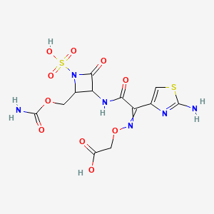molecular formula C12H14N6O10S2 B8691626 Carumonam 