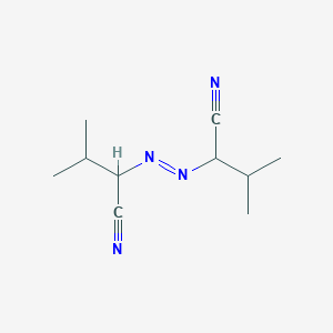 molecular formula C10H16N4 B8691627 Butanenitrile, 2,2'-azobis[3-methyl- CAS No. 79869-10-6