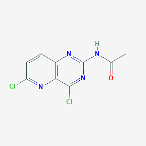 molecular formula C9H6Cl2N4O B8691696 N-(4,6-Dichloropyrido[3,2-d]pyrimidin-2-yl)acetamide CAS No. 897361-59-0