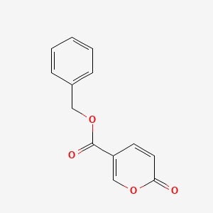 molecular formula C13H10O4 B8691708 Benzyl 6-oxopyran-3-carboxylate CAS No. 61752-10-1