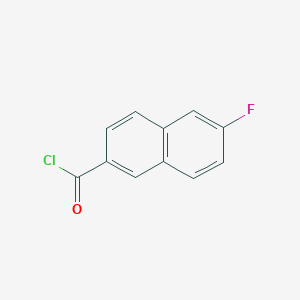 molecular formula C11H6ClFO B8691728 6-Fluoro-2-naphthoyl chloride 