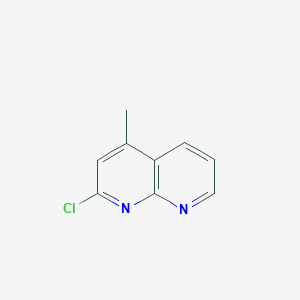 molecular formula C9H7ClN2 B8691811 2-Chloro-4-methyl-1,8-naphthyridine 