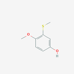 molecular formula C8H10O2S B8691823 4-Methoxy-3-(methylthio)phenol 