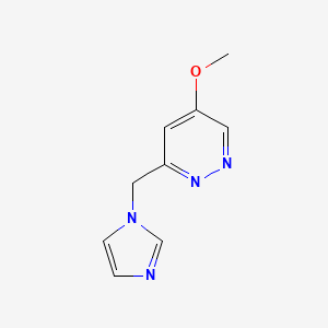 3-((1H-Imidazol-1-yl)methyl)-5-methoxypyridazine