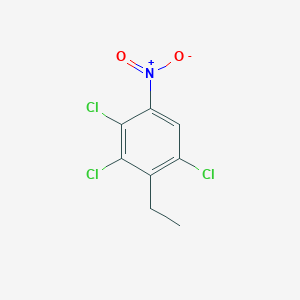 molecular formula C8H6Cl3NO2 B8691857 Benzene, 1,3,4-trichloro-2-ethyl-5-nitro- CAS No. 103145-09-1