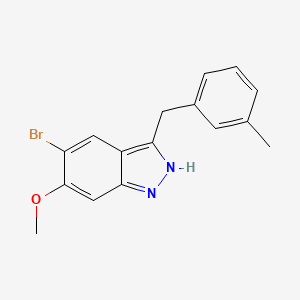 5-bromo-6-methoxy-3-(3-methylbenzyl)-1H-indazole