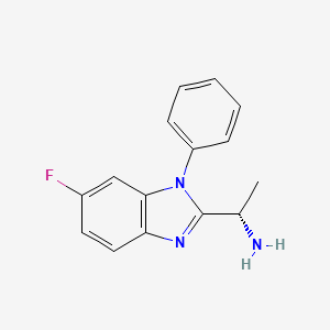 (S)-1-(6-Fluoro-1-phenyl-1H-benzo[D]imidazol-2-YL)ethanamine