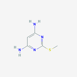 molecular formula C5H8N4S B086919 2-(甲硫基)嘧啶-4,6-二胺 CAS No. 1005-39-6