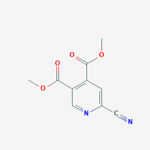 molecular formula C10H8N2O4 B8691933 Dimethyl 6-cyanopyridine-3,4-dicarboxylate 