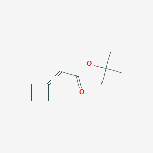 molecular formula C10H16O2 B8691953 Tert-butyl 2-cyclobutylideneacetate CAS No. 27784-70-9