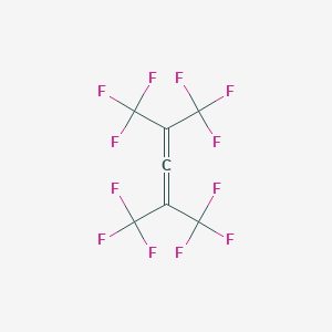 molecular formula C7F12 B086920 2,3-Pentadiene, 1,1,1,5,5,5-hexafluoro-2,4-bis(trifluoromethyl)- CAS No. 13222-45-2