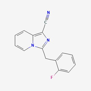 3-(2-Fluorobenzyl)imidazo[1,5-a]pyridine-1-carbonitrile