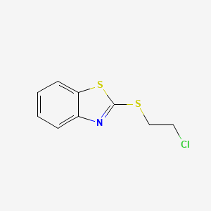 Benzothiazole, 2-[(2-chloroethyl)thio]-