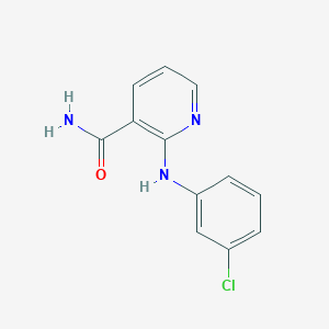 2-(3-Chloroanilino)-3-carbamoylpyridine