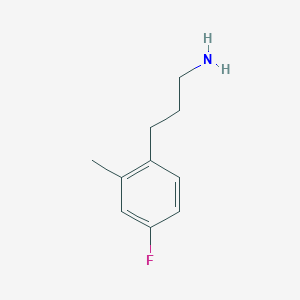 3-(4-Fluoro-2-methylphenyl)-1-propylamine