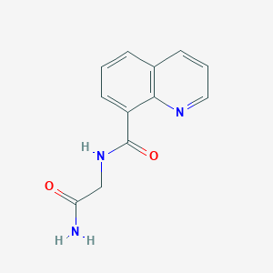 N-Carbamoylmethyl-quinoline-8-carboxamide