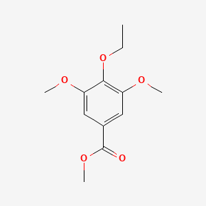 molecular formula C12H16O5 B8692274 Methyl 4-ethoxy-3,5-dimethoxybenzoate CAS No. 51210-04-9
