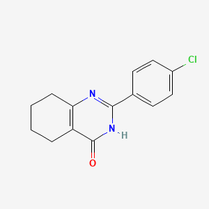 2-(4-Chlorophenyl)4-hydroxy-5,6,7,8-tetrahydroquinazoline