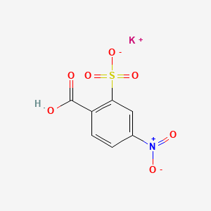 molecular formula C7H4KNO7S B8692280 Potassium 4-nitro-2-sulfonatobenzoate 