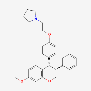 (Z)-1-(2-(4-(3,4-Dihydro-7-methoxy-3-phenyl-2H-1-benzopyran-4-yl)phenoxy)ethyl)pyrrolidine
