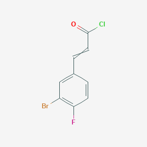 molecular formula C9H5BrClFO B8692370 3-(3-Bromo-4-fluoro-phenyl)-acryloyl chloride 
