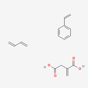molecular formula C17H20O4 B8692381 Styrene-butadiene itaconic acid CAS No. 30174-67-5