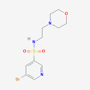 molecular formula C11H16BrN3O3S B8692411 5-bromo-N-(2-morpholinoethyl)pyridine-3-sulfonamide 