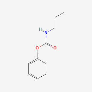 molecular formula C10H13NO2 B8692413 Carbamic acid, propyl-, phenyl ester CAS No. 14549-38-3