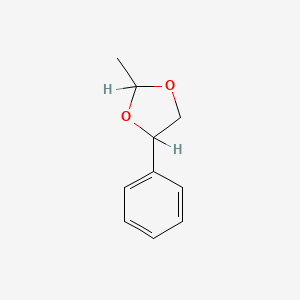 molecular formula C10H12O2 B8692464 2-Methyl-4-phenyl-1,3-dioxolane CAS No. 33941-99-0