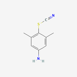 molecular formula C9H10N2S B8692556 3,5-dimethyl-4-thiocyanatoaniline 