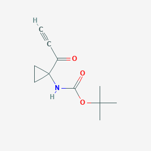 molecular formula C11H15NO3 B8692567 TERT-BUTYL N-[1-(PROP-2-YNOYL)CYCLOPROPYL]CARBAMATE 