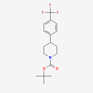 molecular formula C17H22F3NO2 B8692697 Tert-butyl 4-[4-(trifluoromethyl)phenyl]piperidine-1-carboxylate 
