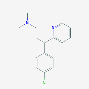 molecular formula C16H19ClN2 B086927 Chlorpheniramine CAS No. 132-22-9