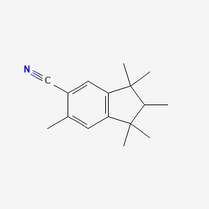 B8692725 1,1,2,3,3,6-Hexamethyl-5-cyanoindan CAS No. 63084-13-9