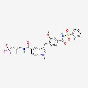 molecular formula C31H32F3N3O5S B8692774 LTD4 antagonist 1 