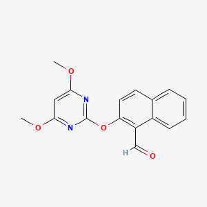 2-[(4,6-Dimethoxypyrimidin-2-yl)oxy]naphthalene-1-carbaldehyde