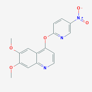6,7-Dimethoxy-4-(5-nitro-pyridin-2-yloxy)-quinoline