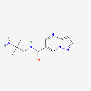 N-(2-amino-2-methylpropyl)-2-methylpyrazolo[1,5-a]pyrimidine-6-carboxamide
