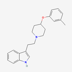 3-{2-[4-(3-Methylphenoxy)piperidin-1-yl]ethyl}-1H-indole