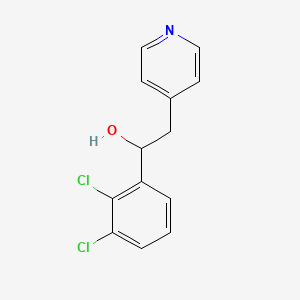 molecular formula C13H11Cl2NO B8692915 1-(2,3-Dichlorophenyl)-2-(pyridin-4-yl)ethanol 
