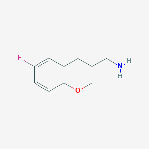 molecular formula C10H12FNO B8692920 (6-Fluorochroman-3-YL)methanamine 