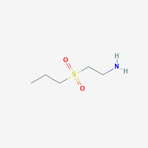 molecular formula C5H13NO2S B8692933 Ethanamine, 2-(propylsulfonyl)- CAS No. 771583-65-4
