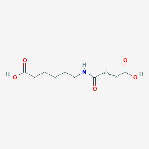 molecular formula C10H15NO5 B8692937 N-(5-Carboxypentyl)maleamic acid 