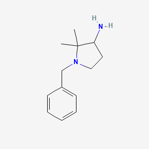 molecular formula C13H20N2 B8692948 1-Benzyl-2,2-dimethylpyrrolidin-3-amine 